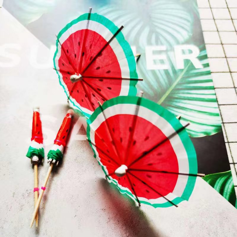 Оптовая продажа бумажных зонтиков для коктейлей, одноразовые маленькие зонтики