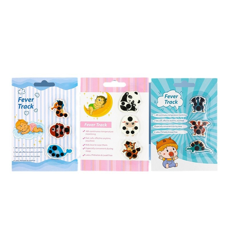 Baby Temperature Sticker Baby's Forehead Temperature Sticker Smart Body Temperature Sticker Children Fever Forehead Temperature Sticker Induction