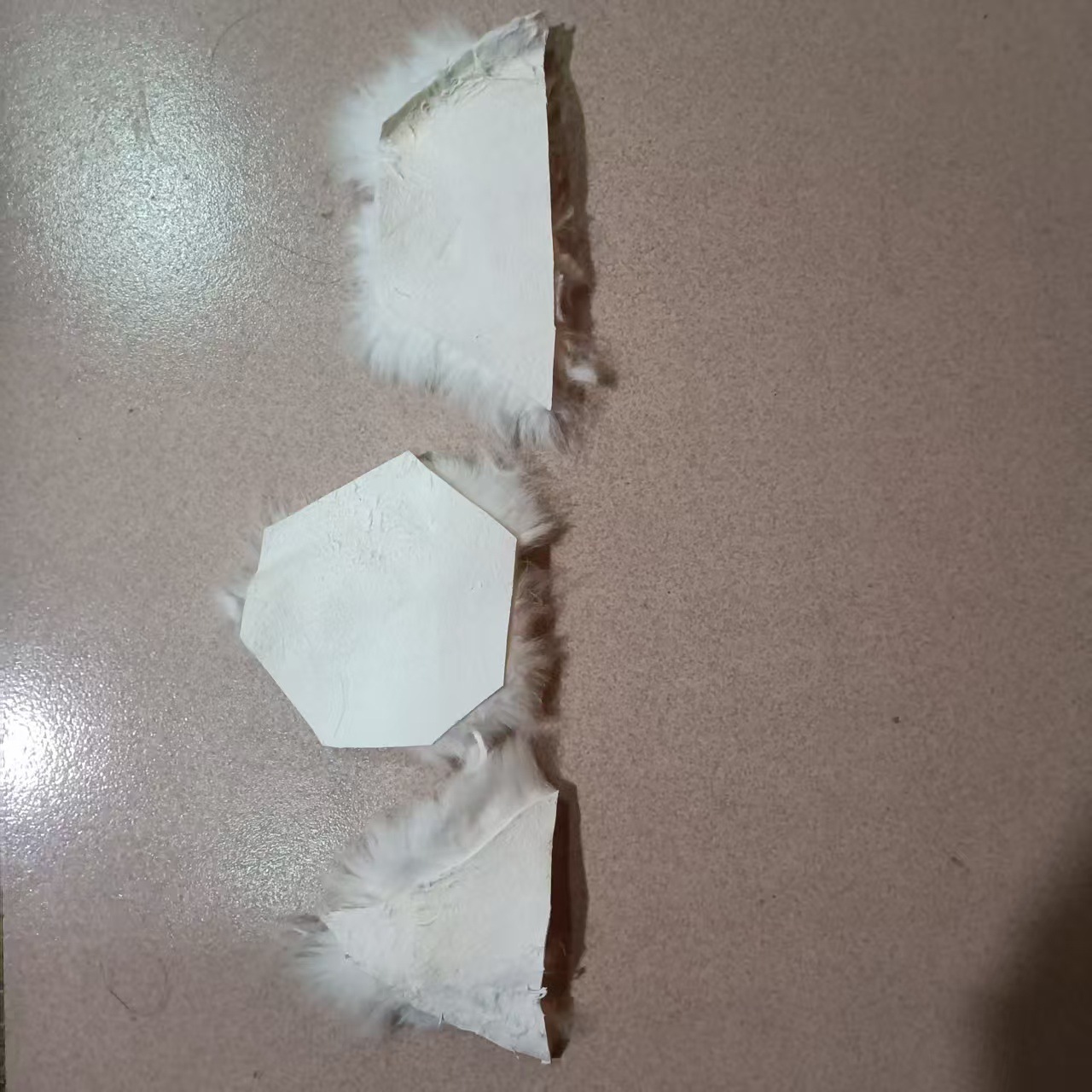 Rabbit Fur Special Polygonal Sheepskin Genuine Leather Fur of Any Size