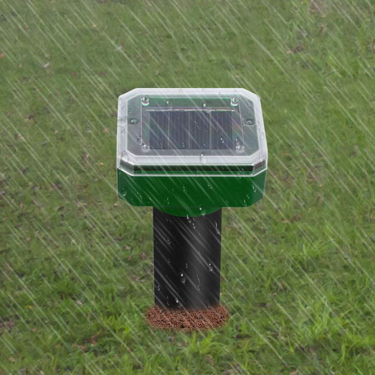 Outdoor Solar Ultrasonic Repeller Solar Mouse Repeller Snake Repeller Square Round Lawn Waterproof