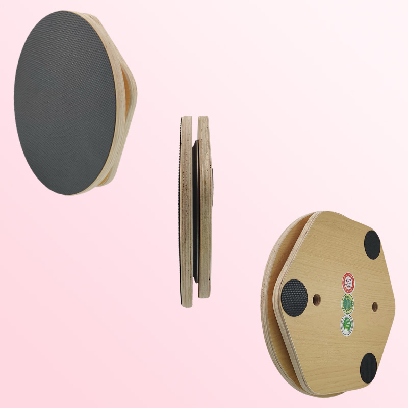 New large wooden waist twist plate home fitness thin waist artifact solid non-slip solid wood waist twist turntable wholesale