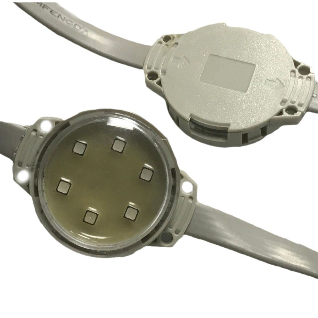 Marquee Light 4cm Point Light Source Waterproof Hemisphere Bulb Building Lighting Dmx512 Eaves Light String Rgbw Illusion Color