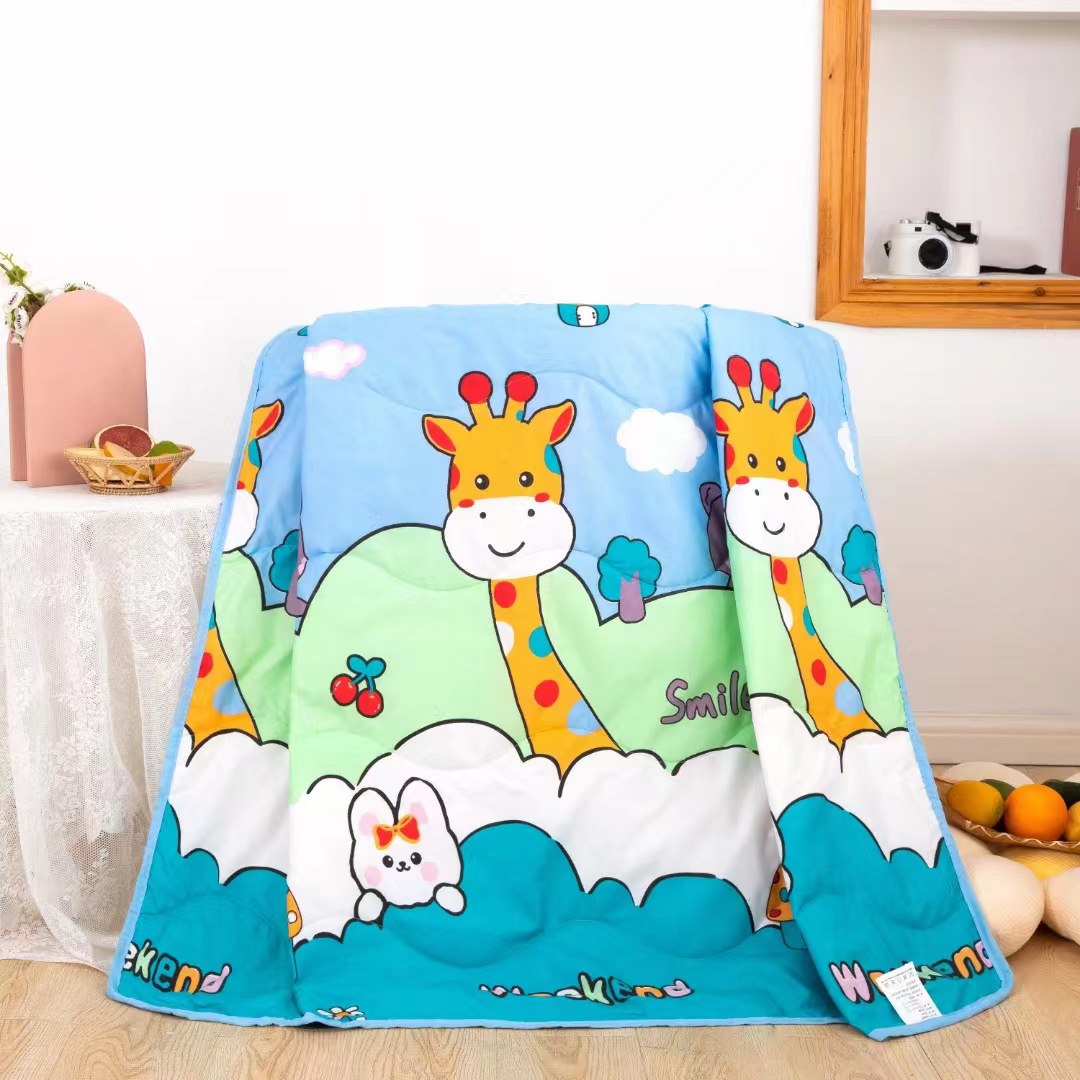 Summer Children's Quilt, Children's Summer Cooling Quilt, Baby Small Quilt, Kindergarten Nap Air Conditioning Quilt, Machine Washable and Cooling Sensation