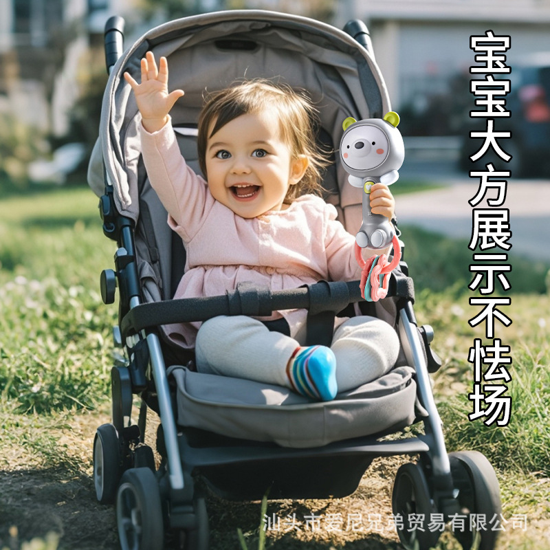 Infant Hand Stick Newborn Soothing Doll Infant 0-1 Year Old Baby Toy Sound and Light Hand Rattle