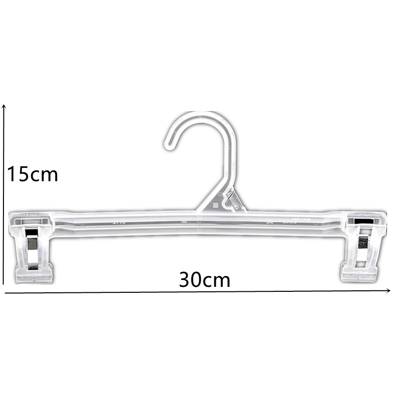 Source Factory Wholesale 6112 Translucent Adult Pants Clips Pp Material Skirt Pants Hangers Clothing Accessories Plastic Pants Hangers