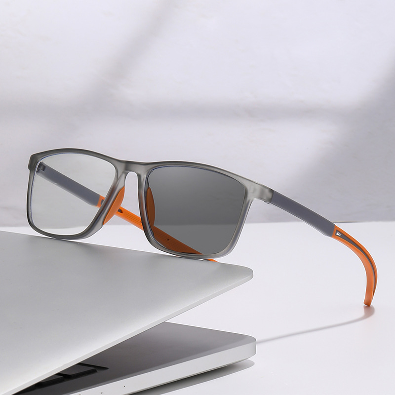 Sports Reading Glasses for Both Distance and Near Use, Non-Slip Multi-Focus Glasses for Middle-Aged and Elderly People, Anti-Blue Light Smart Zoom Reading Glasses