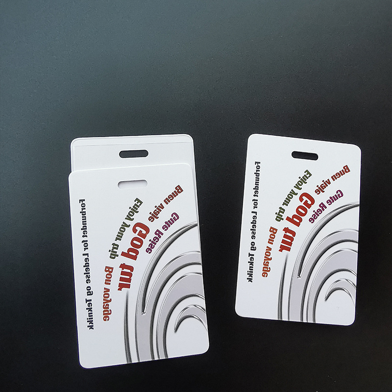 Amazon's Popular Wear-Resistant Plastic Luggage Tag Pvc Luggage Card Holder Can Be Inserted with Business Cards Luggage Tag