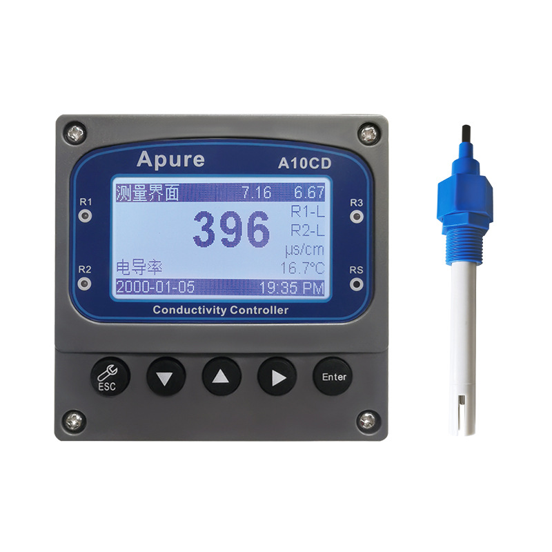 Apure Conductivity Meter A10/A11Cd Industrial Online Conductivity / Resistivity Controller Conductivity Detector