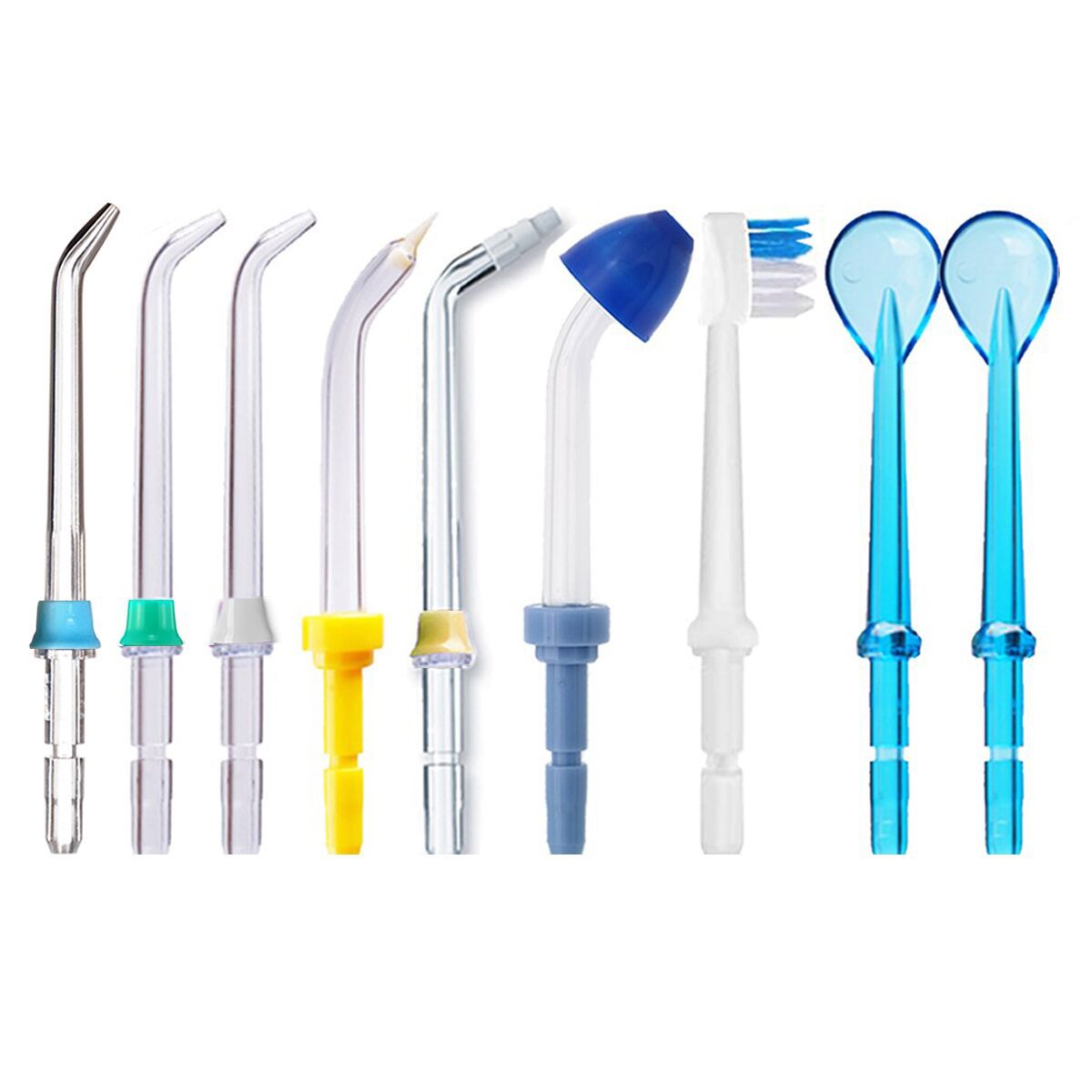 Dental irrigator nozzle Waterpik dental scaler standard nozzle water floss nozzle clean blue dental scaler accessories 9
