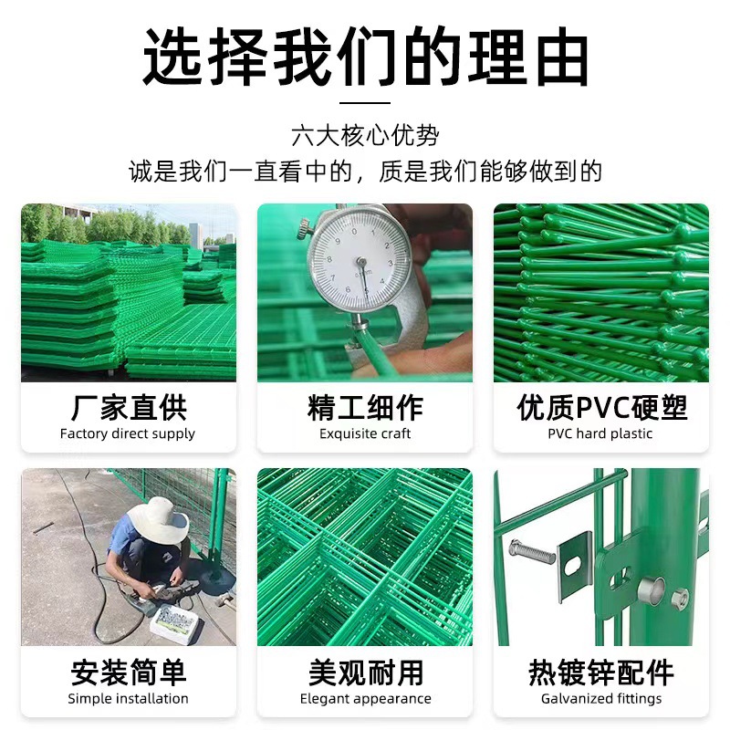 Highway Guardrail Net, Double-Sided Wire Protection Net, Photovoltaic Power Station Fence Net, Orchard Enclosure, Pond Breeding Fence
