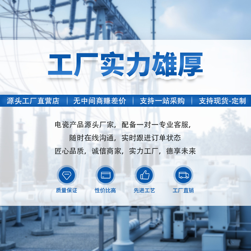 【Penghua】P-6T/10T Pin-Type Ceramic Insulators High-Voltage Porcelain Insulators Overhead Line Support Cable Wholesale