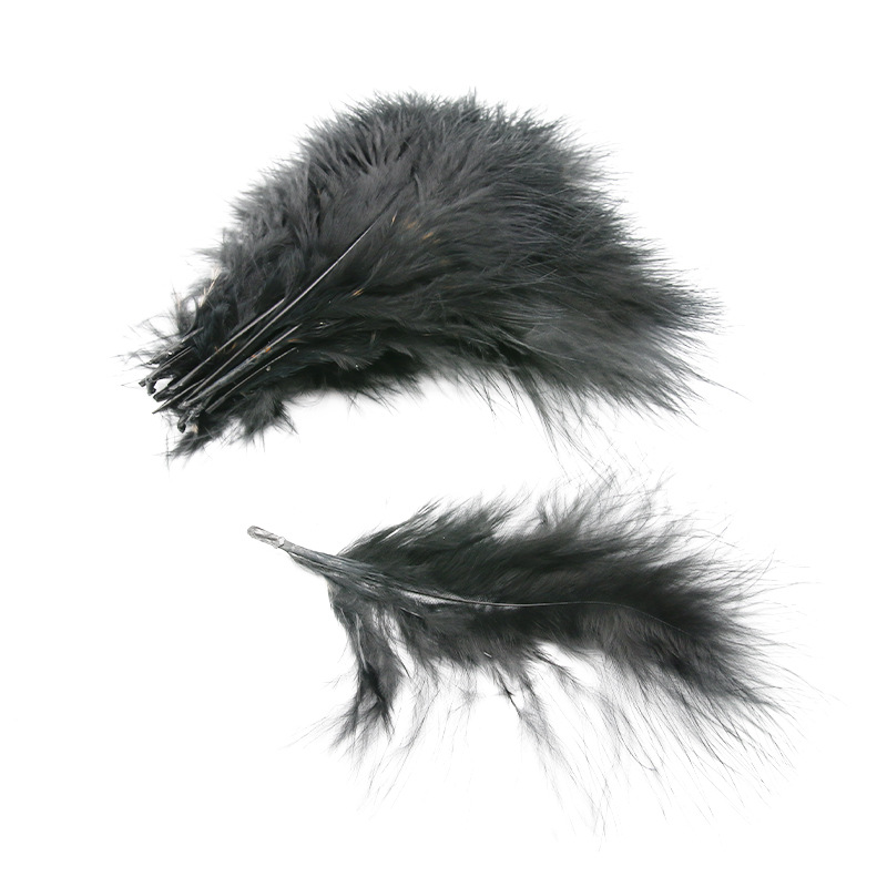 Factory wholesale diy color feather full velvet turkey feather clothing antique headdress pet toy crafts decoration