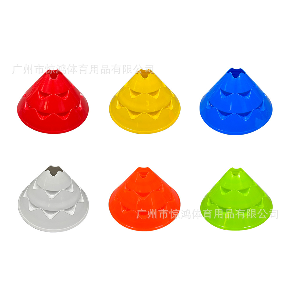 Wholesale Customized Football and Basketball Training Equipment Logo Plate Obstacle Corner Mark Straw Hat Flower Mouth Hole Logo Disc Manufacturer