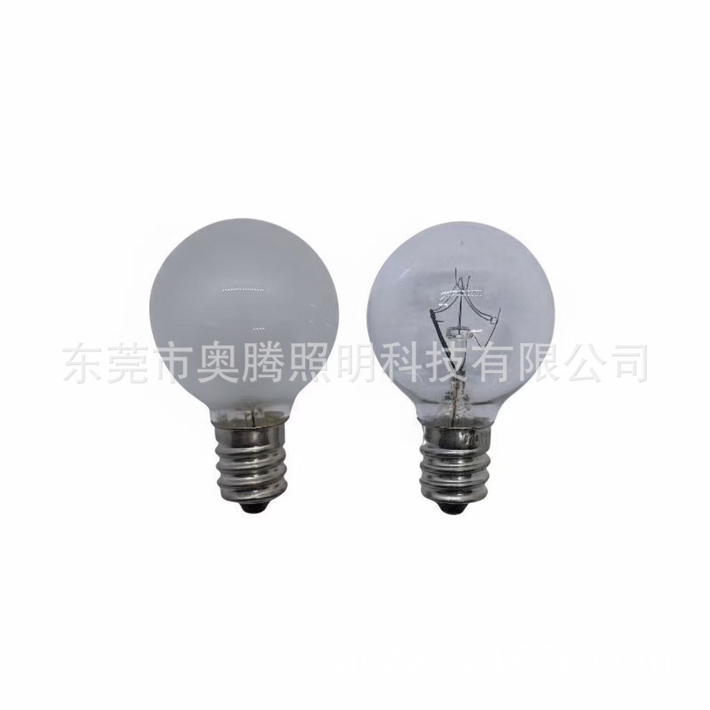 G30 American Creative Table Lamp Bulb E12 Screw White Bulb Spherical Frosted Bulb