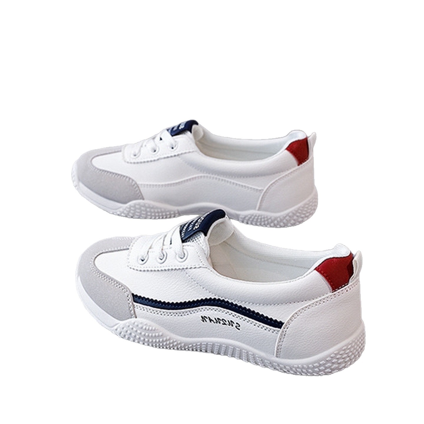 2025 Autumn Casual Sports Shallow Mouth Sneakers Women's Fashion Easiest for Match Flat Sole German Training Round Toe White Women's Shoes K1518