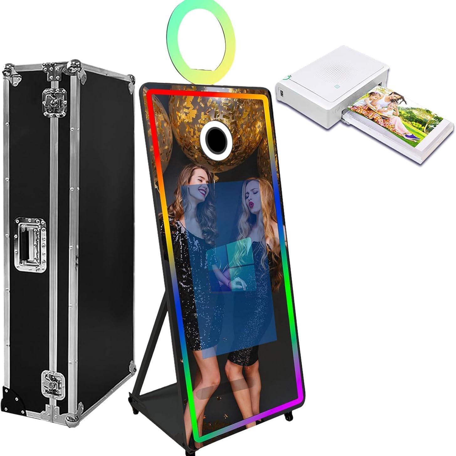 Mirror Photobooth Cross-Border Magic Mirror Multi-Functional Mirror Photo Booth Indoor Wedding Interactive Photo Machine