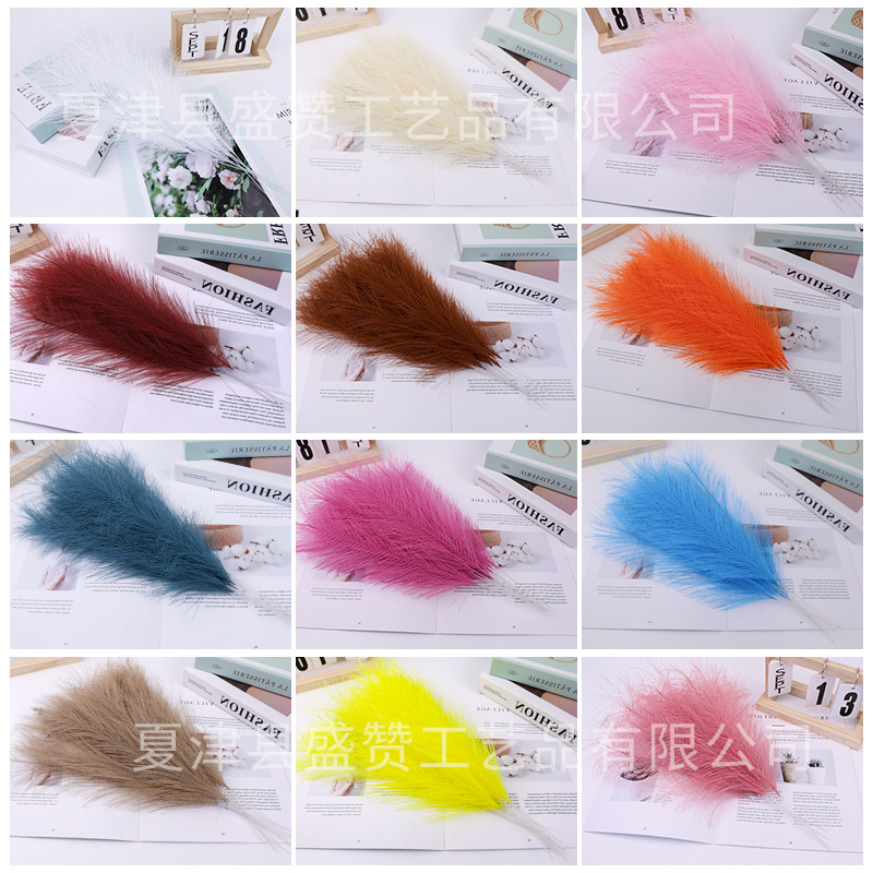 Искусственная пампасная трава для свадебной фотосессии, цветочные украшения на открытом воздухе