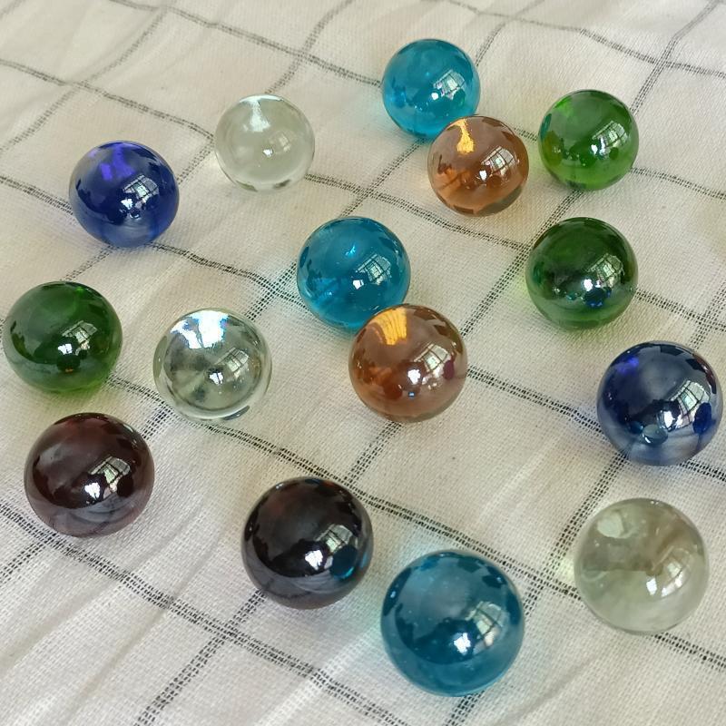 Мраморные шарики 22 мм Стеклянные бусины Оптовая продажа Прозрачные цветные стеклянные бусины