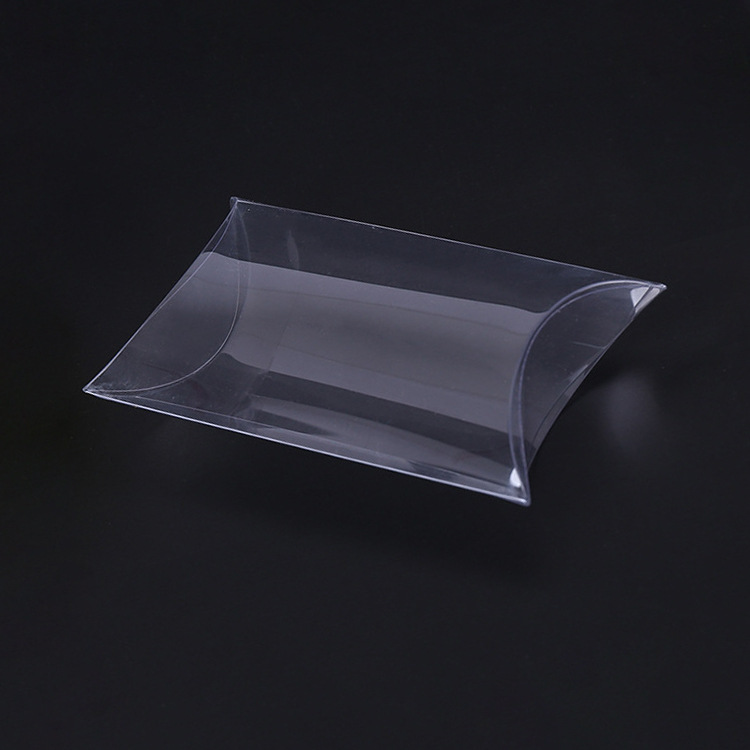 Dust cover square pvc transparent plastic box pet food tea toy stationery pet pillow box printed LOGO