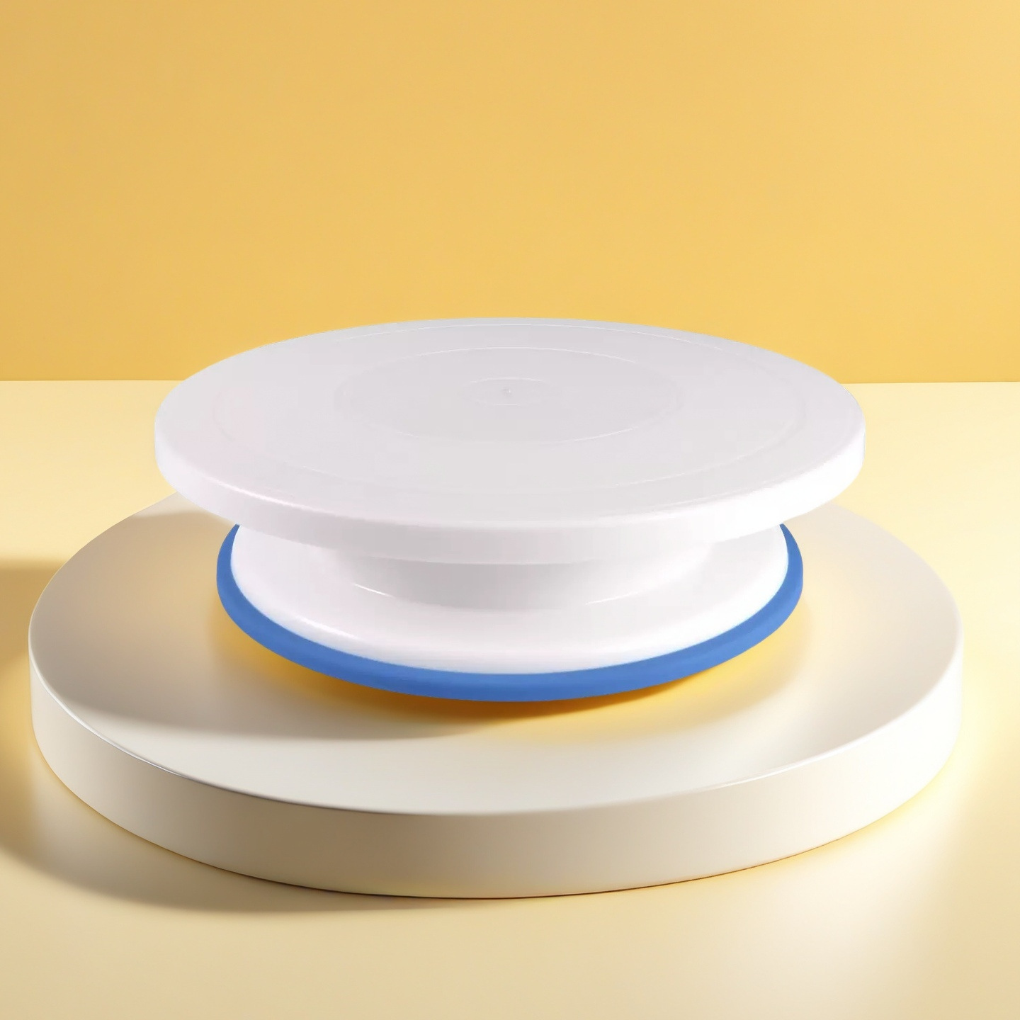Cross-Border Baking Turntable Cake Decorating Turntable with Anti-Slip Edge Plastic Rotating Cake Turntable Decorating Cake Tool