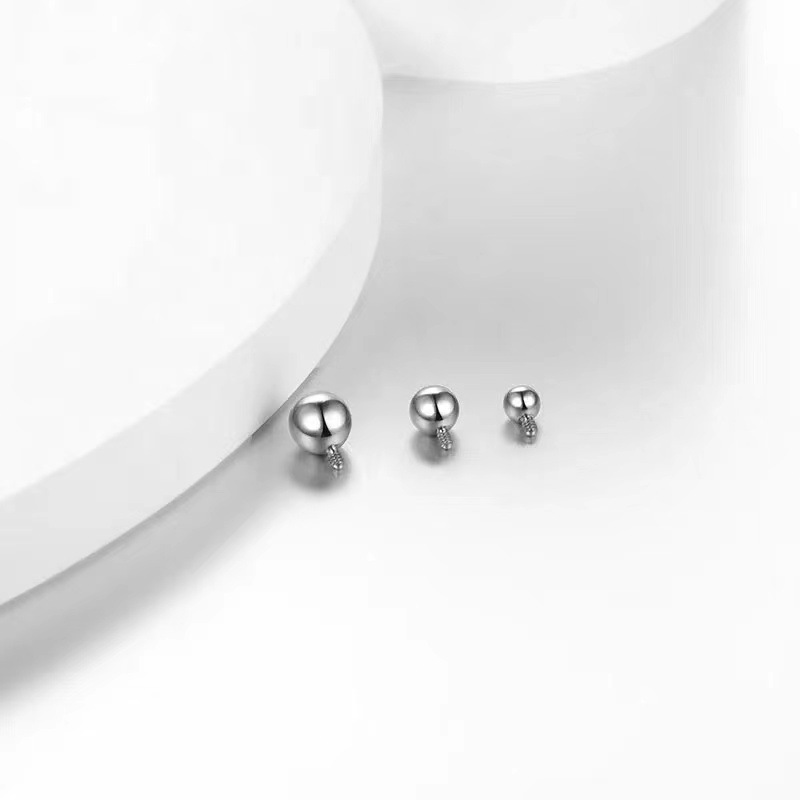 Titanium steel outer tooth ball replacement ball eyebrow nail lip nail navel nail piercing accessories diy body piercing jewelry wholesale