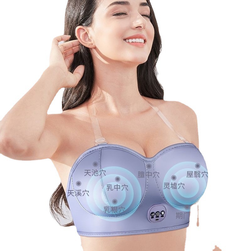 Electric Breast Massager, Smart Hot Compress, Vibrating Breast Beauty Device, Home Breast Enlargement Device, Massage Bra, Cross-Border Supply