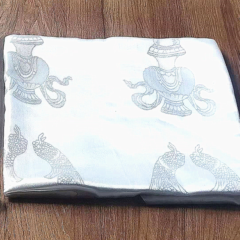 Big Sale Processing 2m Khata White to Send Relatives and Friends Khata Auspicious Printed Pattern Gift Wholesale Handmade Blessing