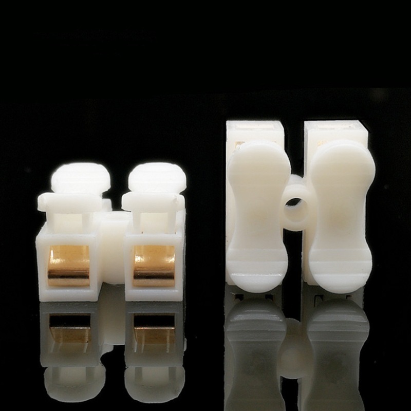 Pure copper wire connector CH2 position push-type docking terminal lamp terminal quick connector