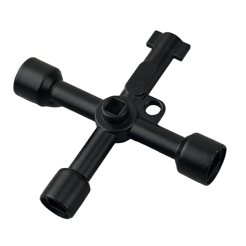 Multi-functional universal elevator car triangle key electric control cabinet high-speed rail train faucet four-corner cross key