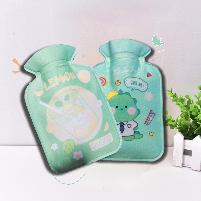 Explosion-proof Hot Water Bottle Filled with Water Hand Warmer Cute Female Hot Compress Belly Warmer Medium Cartoon Plush Hot Water Bottle Filled with Water