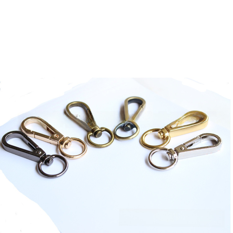 Egg Tail Buckle for Bags, Dog Buckle for Bags, Hook Buckle for Bags, Hardware Accessories for Bags, Women's Bag Pendant, Alloy Round Egg Tail Buckle