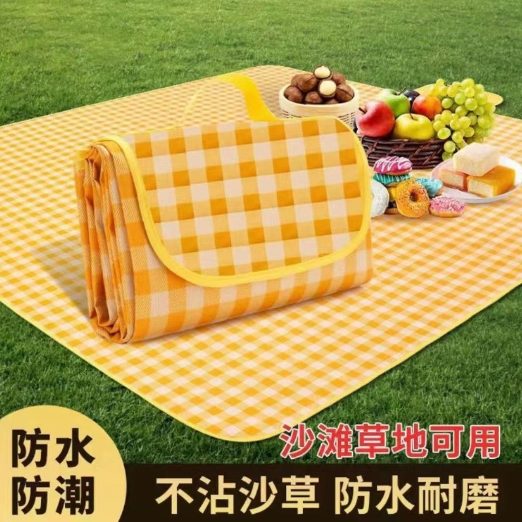 Outdoor picnic mat waterproof moisture-proof thickened mat tent mat portable storage picnic outing camping linen mat