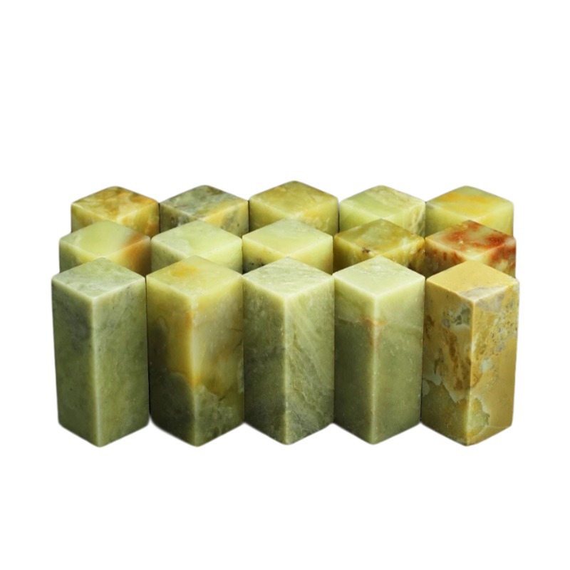 Qingtian stone seal 2*2*5CM stone seal material seal stone stone carving stone seal material a generation of hair