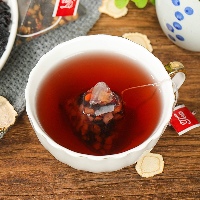 Ginseng Five Treasures Tea Maca Goji Berry Mulberry Polygonatum Combination Tea Men's Eight Treasures Solid Independent Tea Bags Wholesale Dropshipping