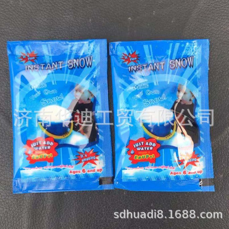 Cross-Border Amazon Supply 8g Bag-High Expansion High-Quality Artificial Snow/Fake Snow/Christmas/Magic