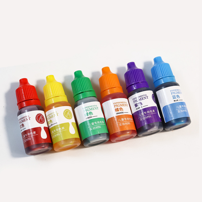 10ml Kidsren's Science Experiment Edible Coloring DIY Rubber Clay Slime Crystal Mud Coloring Pigment Educational