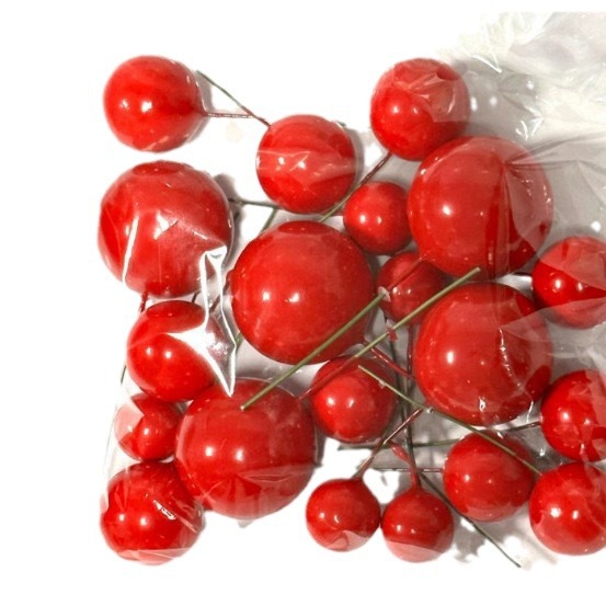 Cross-border Explosions Baking Cake Decoration Super Hard Gold Ball Silver Ball Foam Ball Phantom Ball Christmas Ball Mixed Pack 20 Pack