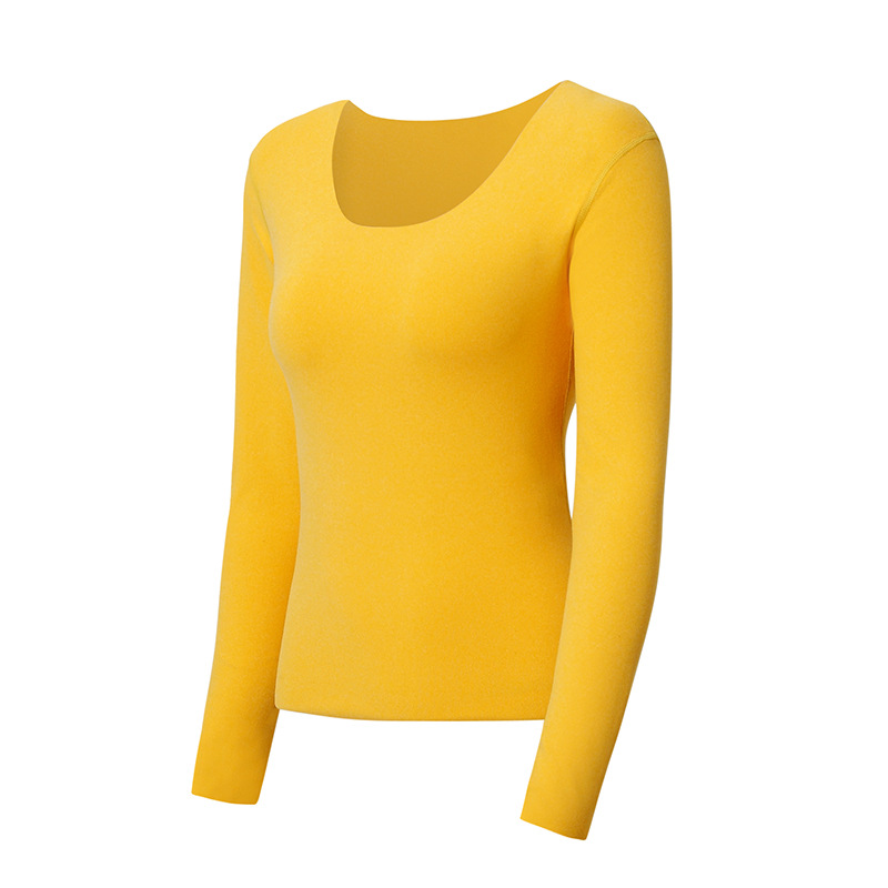 De Rong seamless thermal underwear women's suit fleece-lined thickened self-heating plus fat loose women's autumn clothes autumn pants winter