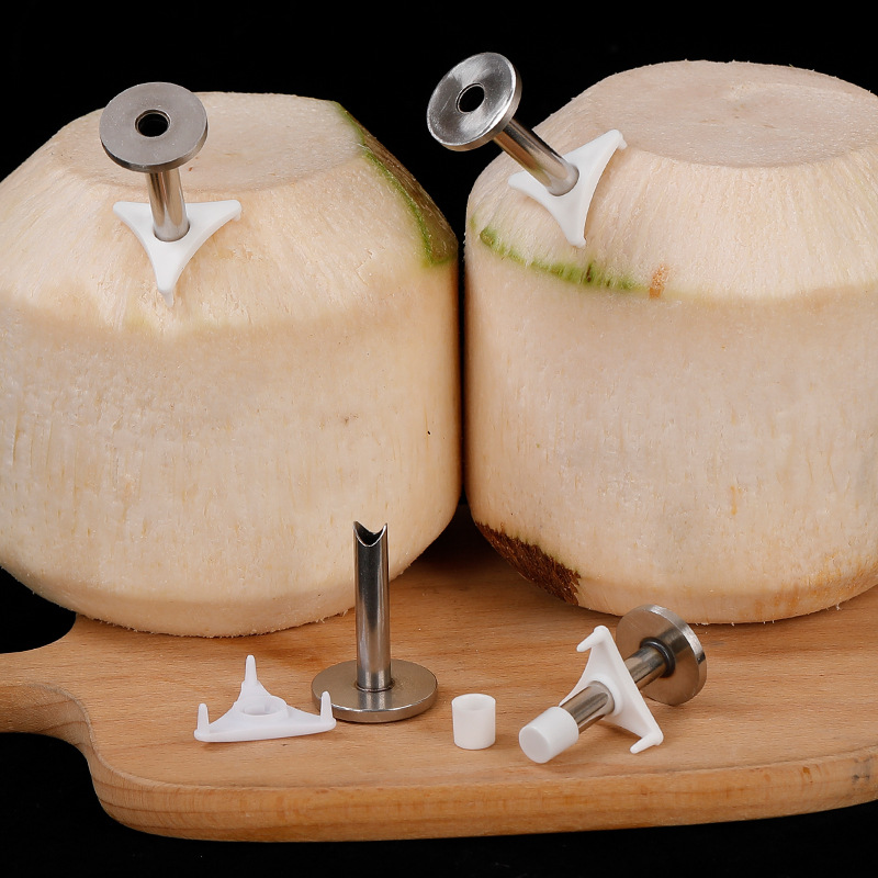 Stainless steel opener coconut soft knife take coconut egg soft ruler peeling egg artifact professional opener tool coconut ball