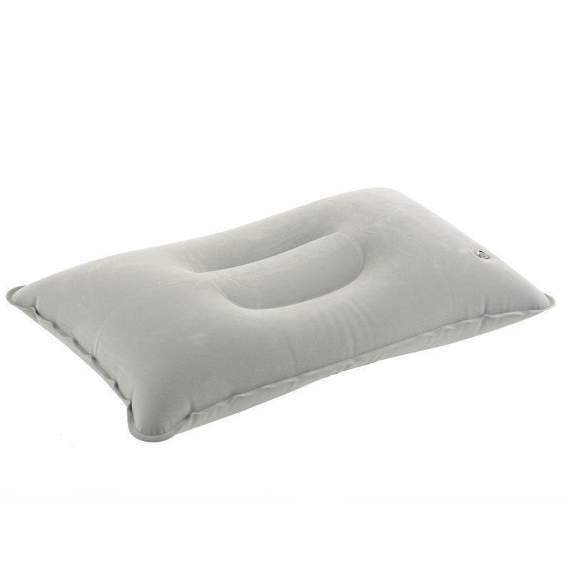 Flocking Square Nap Inflatable Pillow Wholesale Outdoor Camping Cushion Travel Flocking Inflatable Pillow in stock