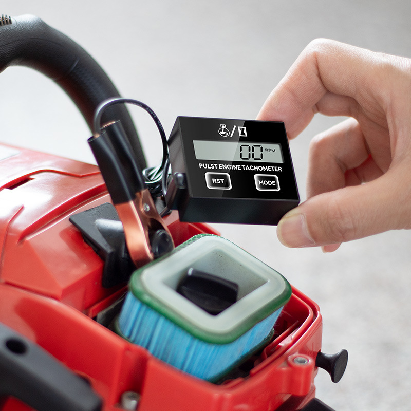 Chainsaw High Tachometer Gasoline Engine Lawn Mower Tachometer Digital Display Induction Pulse Tachometer
