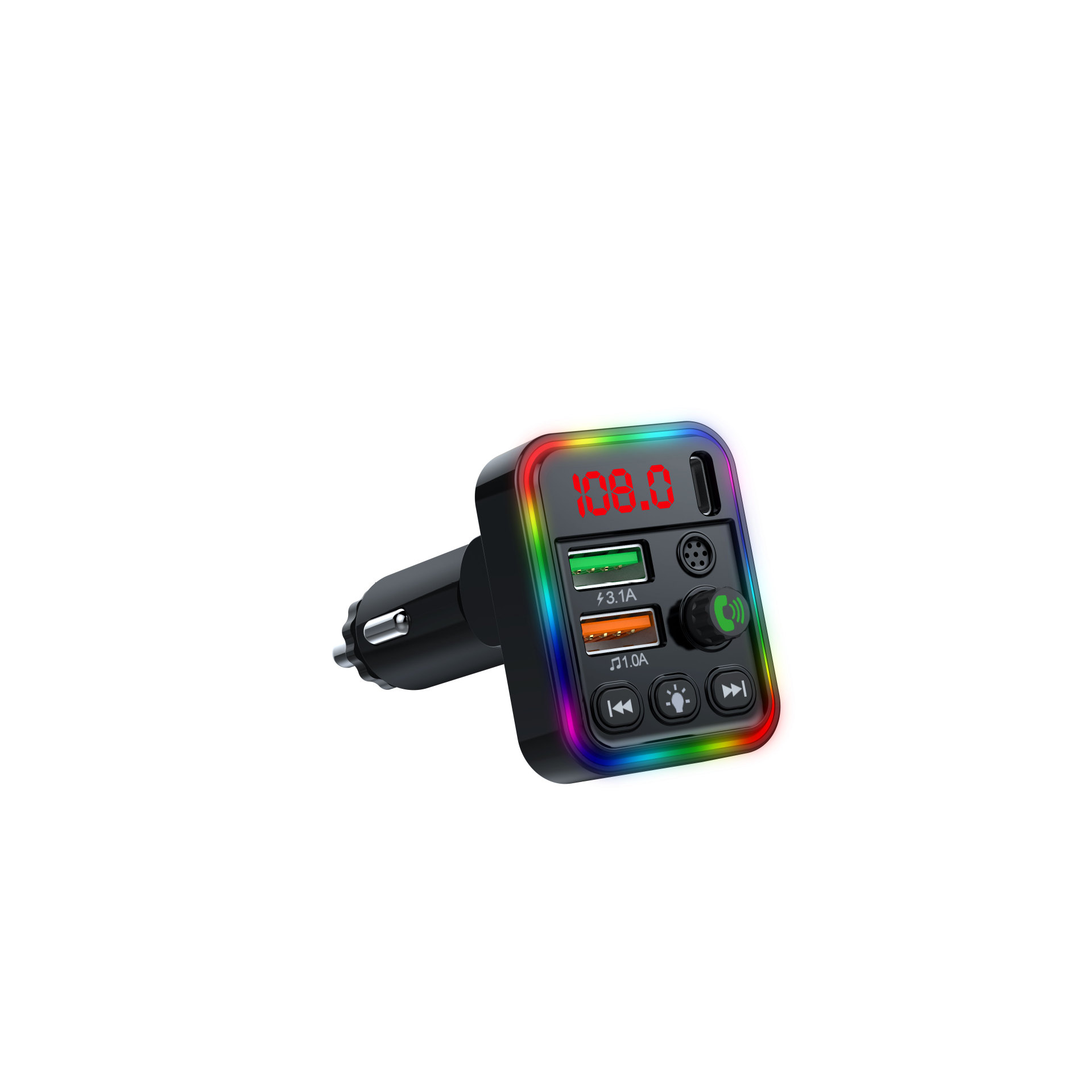 Car Bluetooth MP3 Player P19 Smart Call One Button Answer/Hang up AV Navigation Car MP3