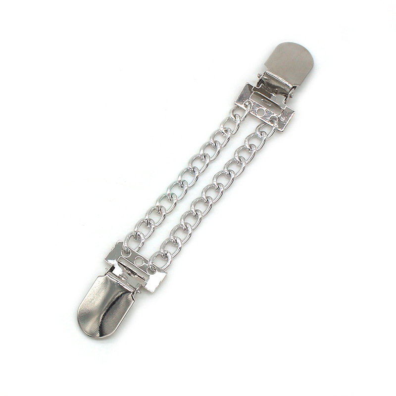 Cross-Border Fashion Sweater Clip Metal Chain Cardigan Clip Women's Anti-Exposure Shawl Button Dress Waist Tightening Accessories