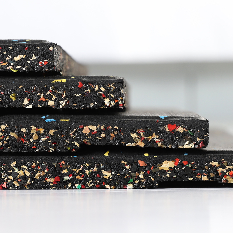 Kangqiang composite sound insulation rubber high density rubber material equipment mat 20mm thickness specification 50cm * 50cm