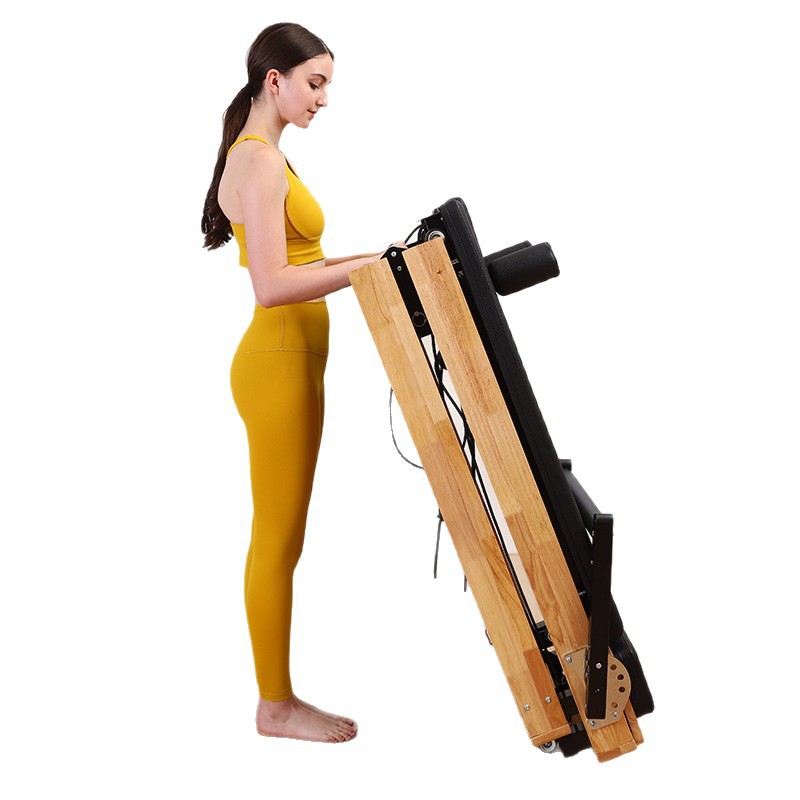 Household Solid Wood Foldableable Pilates Training Large Equipment Yoga Bed Pilates Reformer Pilates Bed