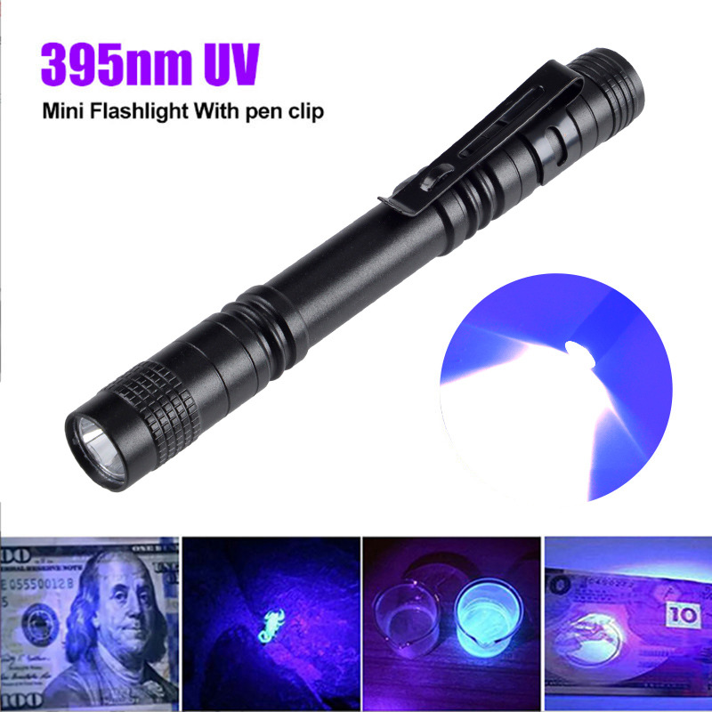 Cross-border portable mini LED flashlight aluminum alloy pen-shaped household flashlight AAA outdoor strong flashlight