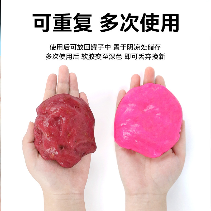 Wholesale multifunctional cleaning soft rubber car cleaning artifact supplies black technology car dust mud cleaning dust