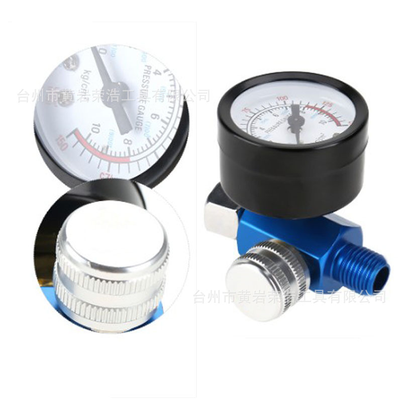 Factory spray gun air pressure regulator pressure gauge pressure gauge spray gun tool accessories pneumatic gun thread G1/4