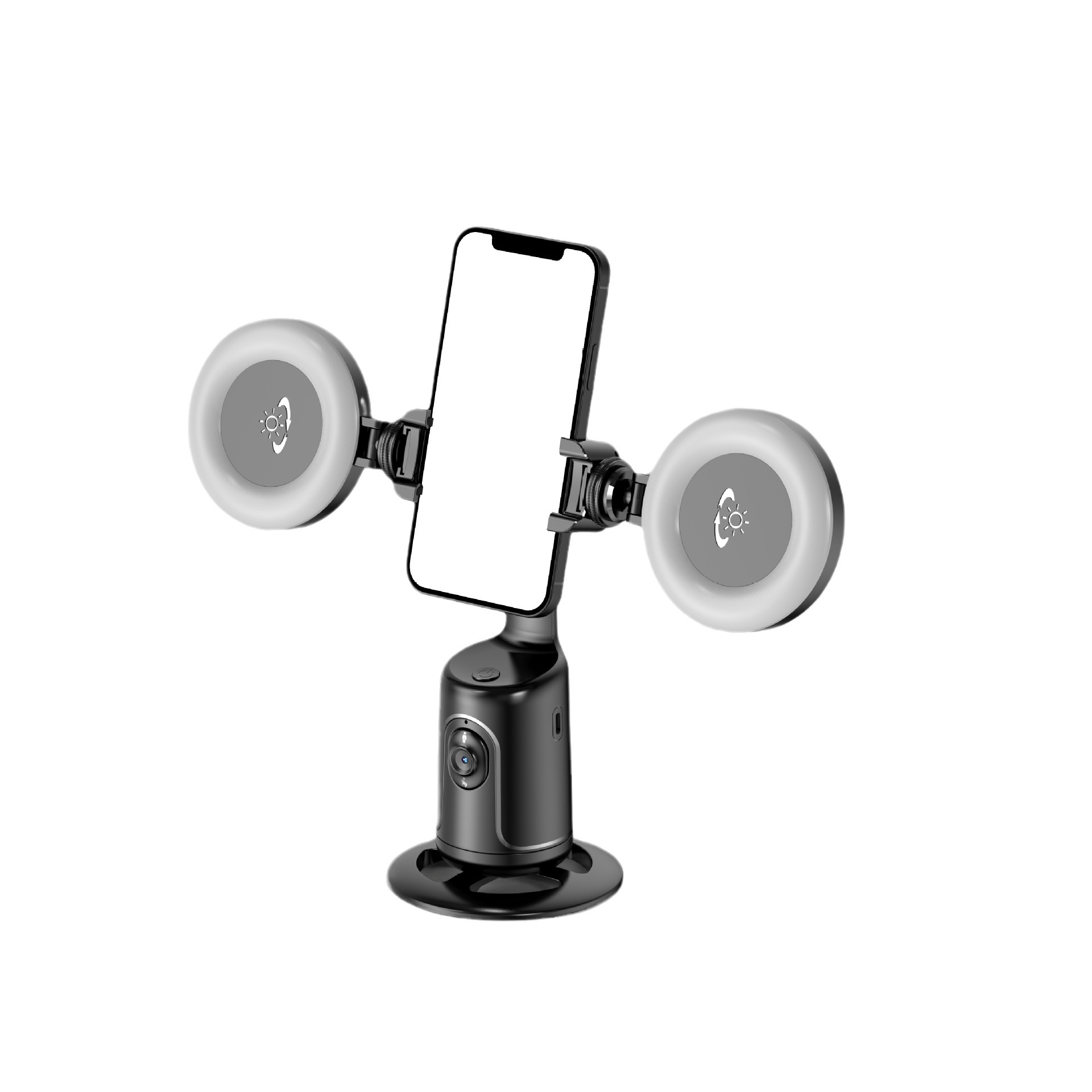 Кросс-бордерный 360 умный камера-голова, без приложения, видеосъемка, AI распознавание лиц, стабилизатор