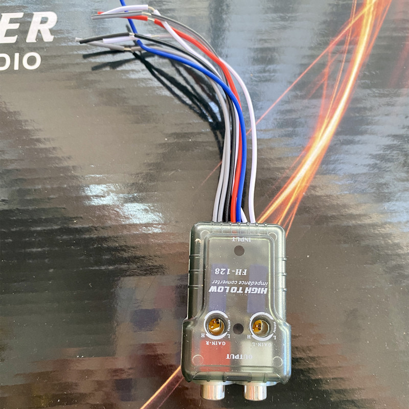 New product with delay function low frequency converter power amplifier subwoofer car audio FH-108/FH128 high to low